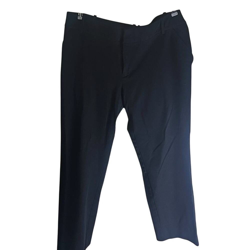 AVA & VIV Stretch Black Slacks Pants Plus 16W Office Holiday Career Classic Chic